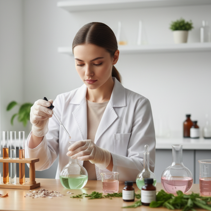 Cosmetology and aesthetic treatments illustration